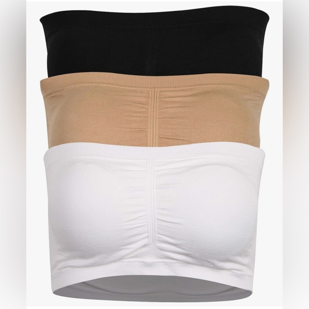 Triple Pack Bandeau Bra Set